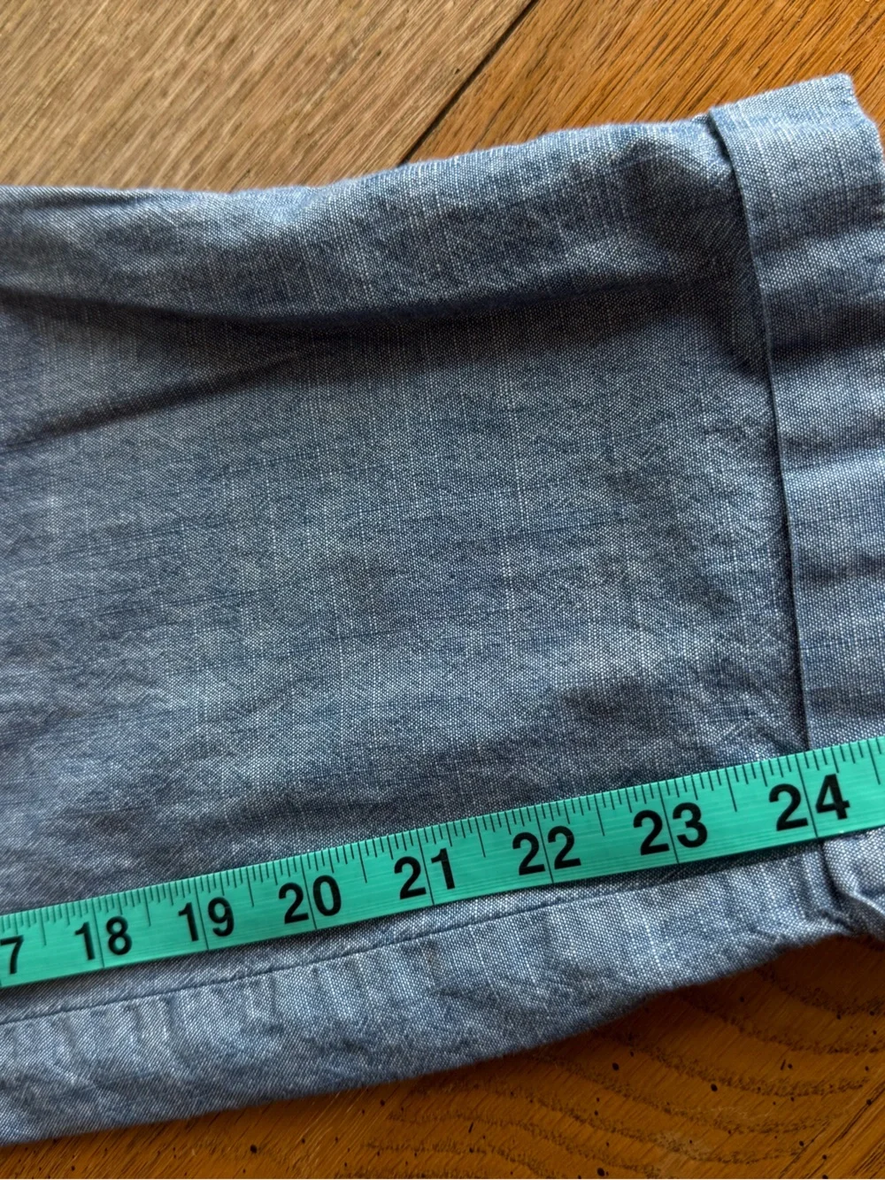 J.Crew Chambray Jogger Pants Size 8 Light Wash Pull-On 100% Cotton Casual